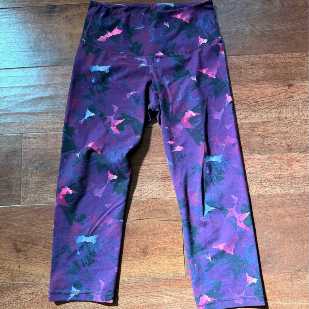 Kids Purple and Pink Patterned Leggings